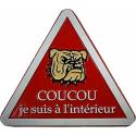 plaque attention au chien