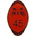 Numéro de maison décoration Chat