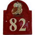 Numéro de maison décoration Hibou